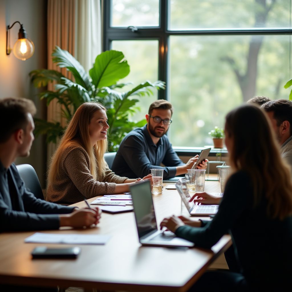 Teammeeting zur Programmentwicklung